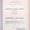 Dla Ligi Narodów pracowało wielu ekspertów, wśród nich wybitny polski ekonomista Hipolit Gliwic, na zdjęciu strona tytułowa jego opracowania publikowana przez Ligę Narodów, 1927 r. (AMSZ).