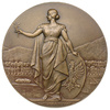 Medal wybity z okazji przyjęcia Polski do Rady Ligi Narodów, 1926 r., awers (Warszawskie Centrum Numizmatyczne).