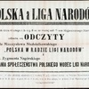 Plakat odczytu "Polska a Liga Narodów" (polona.pl).