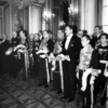 Korpus dyplomatyczny w Polsce podczas uroczystości składania życzeń noworocznych prezydentowi RP, Zamek Królewski w Warszawie, 1 stycznia 1939 r. (NAC)