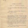 Do obowiązków Naczelnika Państwa należało także przyjmowanie przedstawicieli dyplomatycznych składających listy uwierzytelniające w Polsce, jak również wysyłanie polskich posłów i ambasadorów za granicę. Na zdjęciu listy uwierzytelniające Szymona Askenazego, delegata RP do Ligi Narodów w latach 1921-1923, strona 1, 28 lipca 1921 r. (League of Nations Archives, UNOG Library)