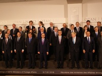 Minister Witold Waszczykowski na spotkaniu ministrów spraw zagranicznych NATO