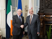 Minister Witold Waszczykowski z wizytą w Irlandii