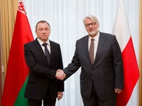 Spotkanie ministra Witolda Waszczykowskiego z ministrem SZ Białorusi Uładzimirem Makiejem