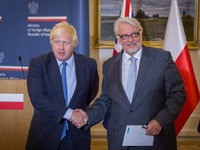 Spotkanie min. Witolda Waszczykowskiego z szefem brytyjskiej dyplomacji Borisem Johnsonem w Belwederze
