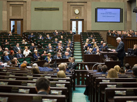 Szef polskiej dyplomacji Witold Waszczykowski wygłosił w Sejmie Informację Ministra Spraw Zagranicznych o zadaniach polskiej polityki zagranicznej w 2016 r.