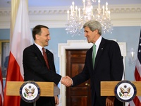 Minister Radosław Sikorski w Waszyngtonie