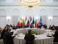 Minister Jacek Czaputowicz na spotkaniu Dziewiątki Bukareszteńskiej